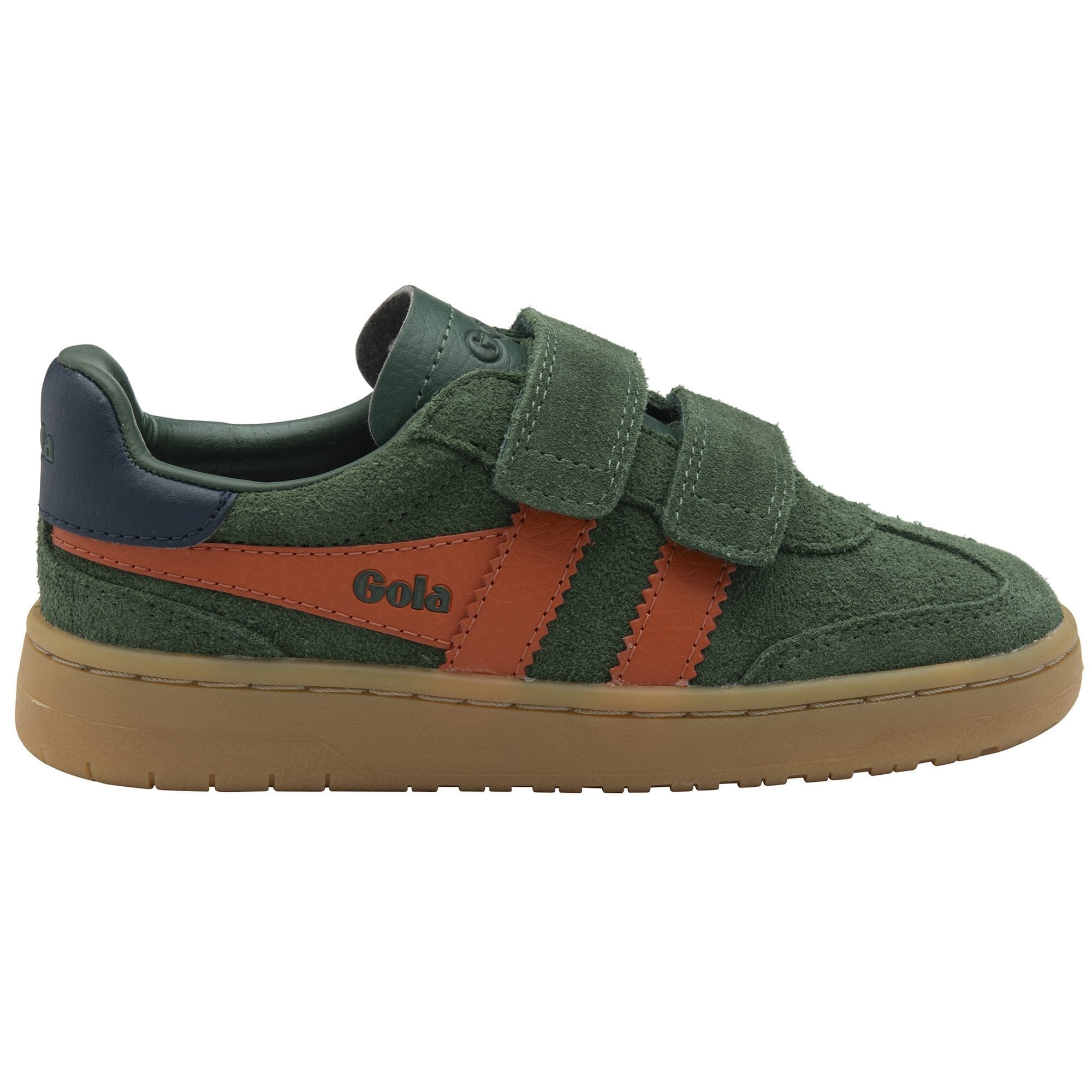 Gola Classics Kids' Viper Strap Sneakers - Evergreen/Moody Orange/Navy/Gum