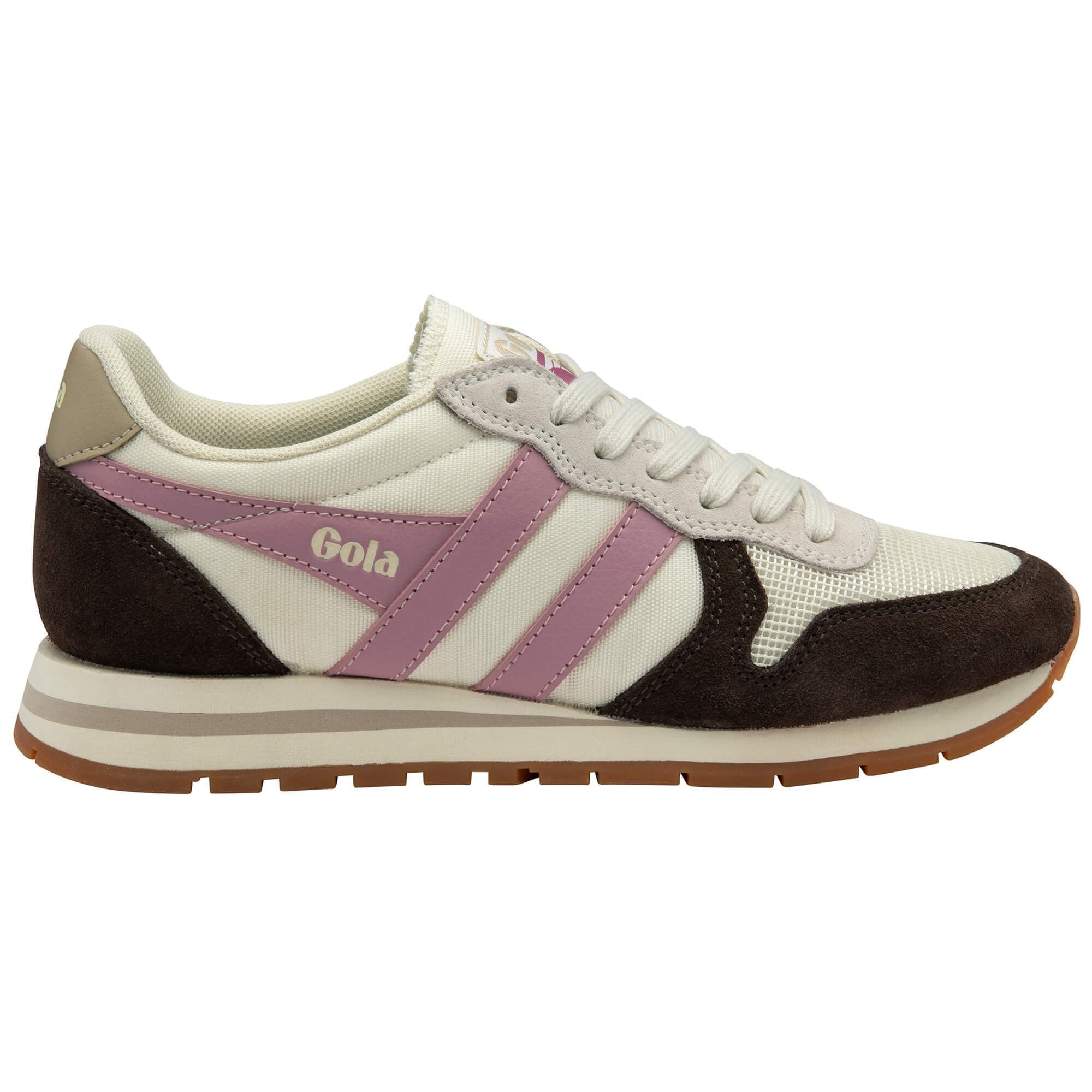Gola Classics Women's Daytona Sneakers - Off White/Mocha/Candy